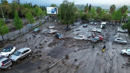 Así amaneció San Carlos de Apoquindo tras el aluvión