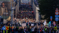 Más de 45 mil personas colmaron las calles de Bruselas en marcha contra el cambio climático