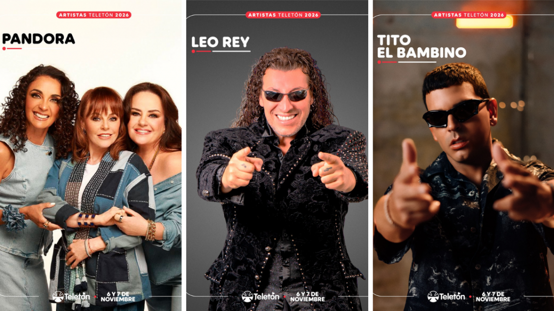Tito El Bambino, Pandora y Leo Rey cerrarán la Teletón 2026 en el Estadio Nacional: conoce a los primeros confirmados