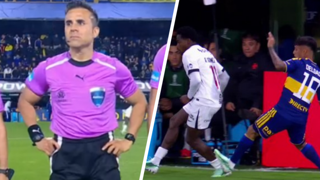 Solo amarilla: Piero Maza recibió críticas por polémico cobro en el Boca vs. Vasco