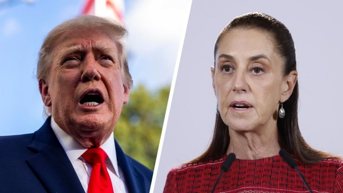 Trump reiteró que los carteles controlan México y afirmó que se lo dijo a Sheinbaum