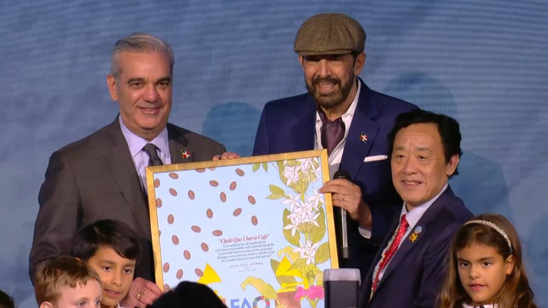 Juan Luis Guerra reconocido por la FAO gracias a su canción 