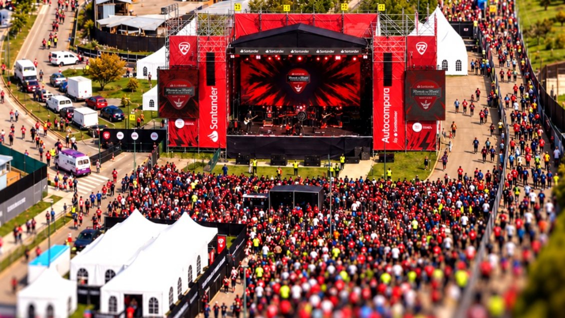 Masiva carrera combinó deporte y música en Lo Barnechea