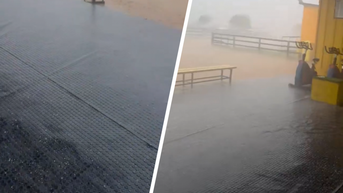[VIDEO] La fuerte granizada que cayó en el complejo de San Luis de Quillota
