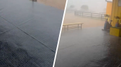 [VIDEO] La fuerte granizada que cayó en el complejo de San Luis de Quillota