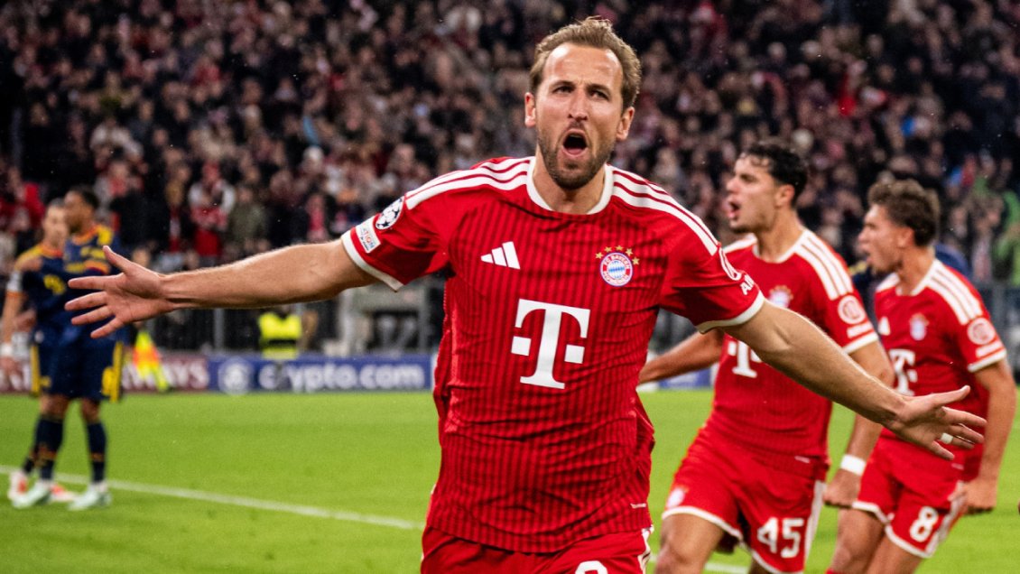 [VIDEO] Harry Kane mostró su jerarquía y anotó para Bayern Munich ante Arsenal en la Champions