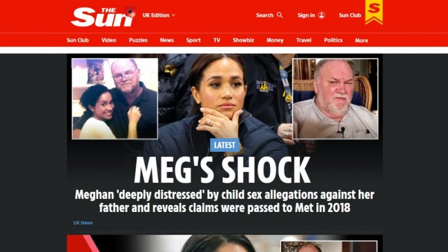 Meghan Markle sabía desde 2018 que su padre consumía pornografía infantil