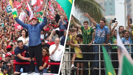   Lula y Bolsonaro Jr. cerraron sus campañas con masivos actos en estados clave 