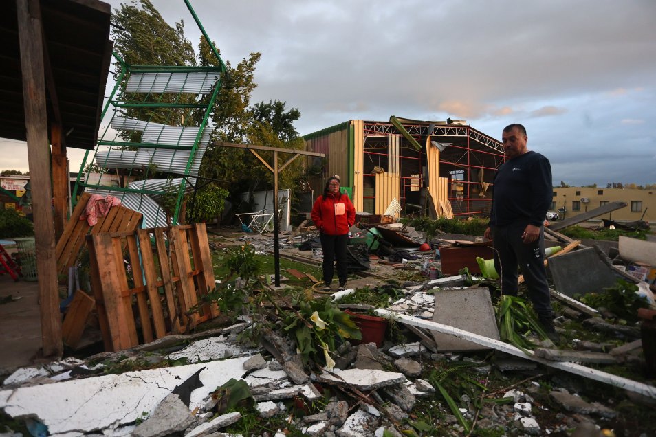 "De libro y casi de película" fue el tornado que afectó a 70 casas en Requínoa