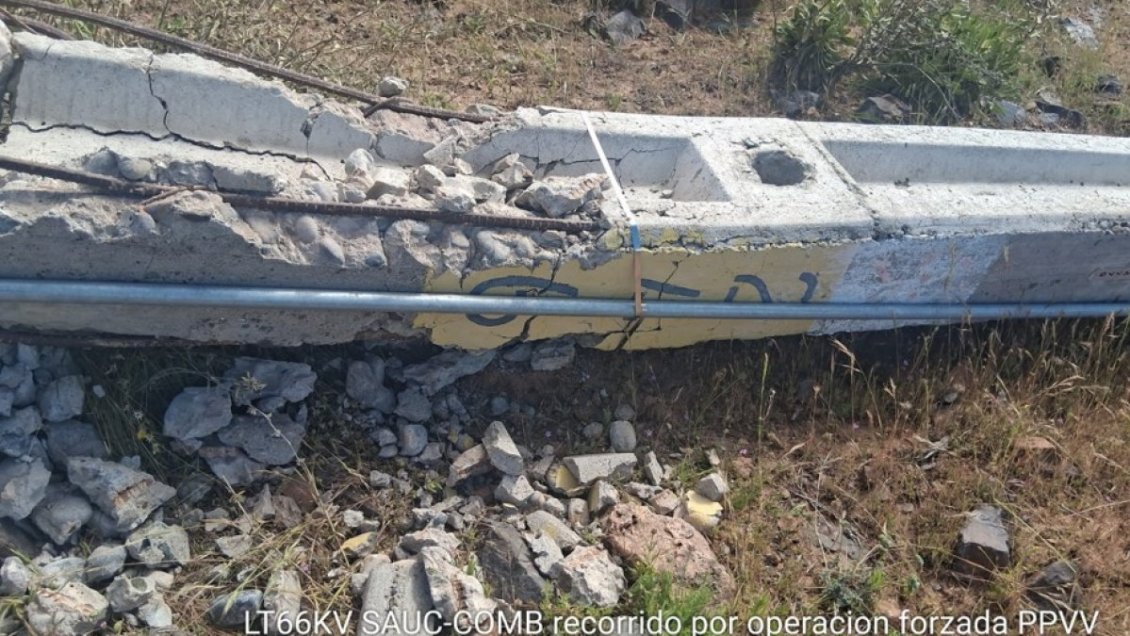 CGE Transmisión denuncia robo de 3 kilómetros de cable en la comuna de Combarbalá