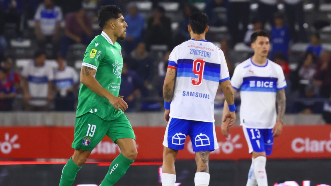 [VIDEO] César Pinares anotó de penal y lo igualó para Audax Italiano ante la UC